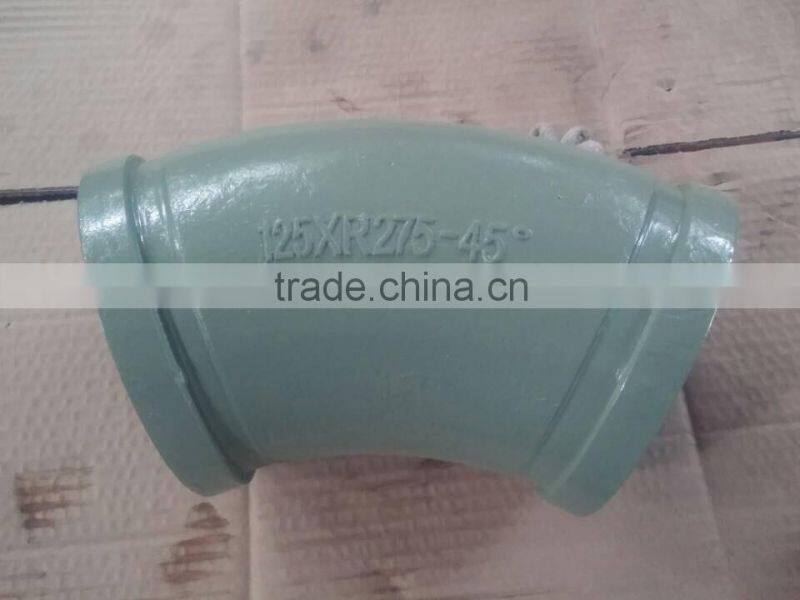 45 degree pipe bend elbow for concrete pump