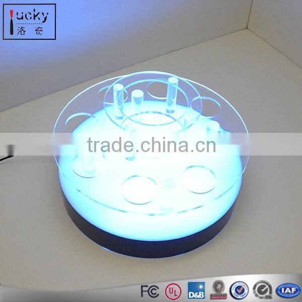 Hot Selling Bar or Kitchen Acrylic Wine bottle Desktop Display Stand