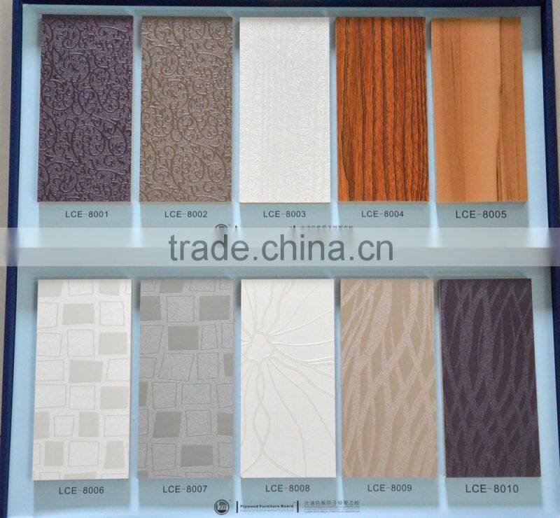 LCE wardrobe furniture door panel high quality embossed plywood