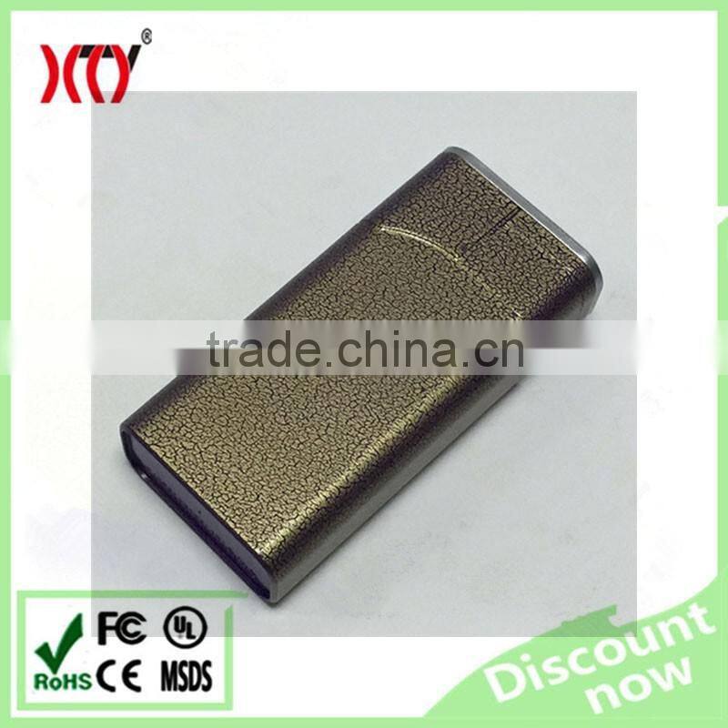 Electronic cigarette lighter and flashlight aluminum shell Portable power bank 5200mah