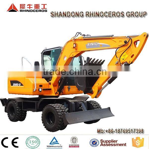 8T excavadora de ruedas para la venta