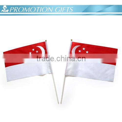 polyester promotion hand stick flags