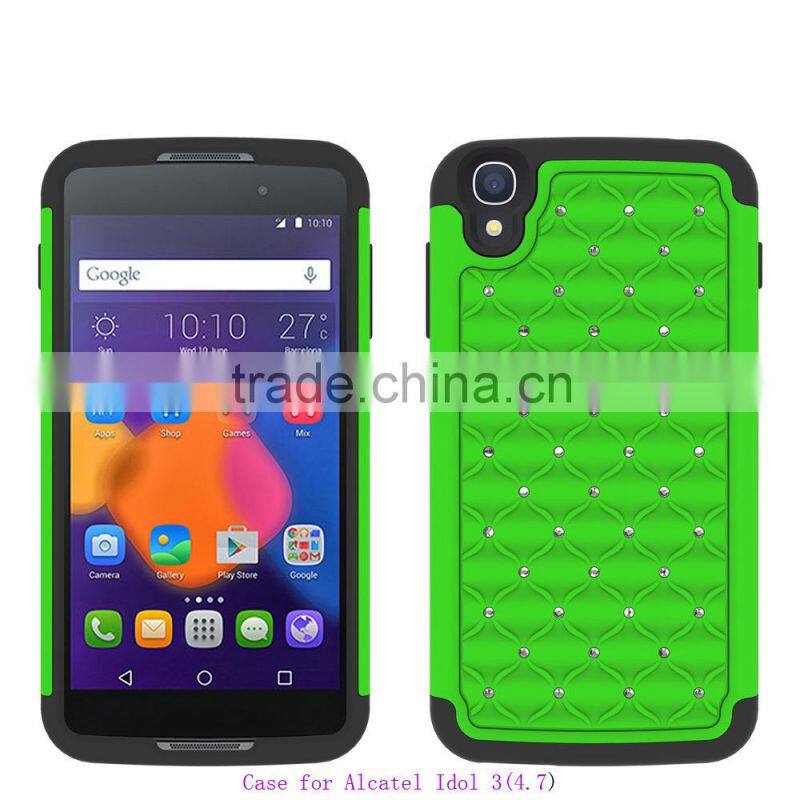 alibaba express Hot Sale Rubber Hybrid Hard Silicone Shockproof Case Cover For Alcatel idol 3