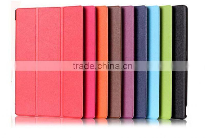 Factory Price 3 folded Crazy Horse PU Leather Magnet stand holder case cover for Dell Venue 10 pro 5055 tablet cover case
