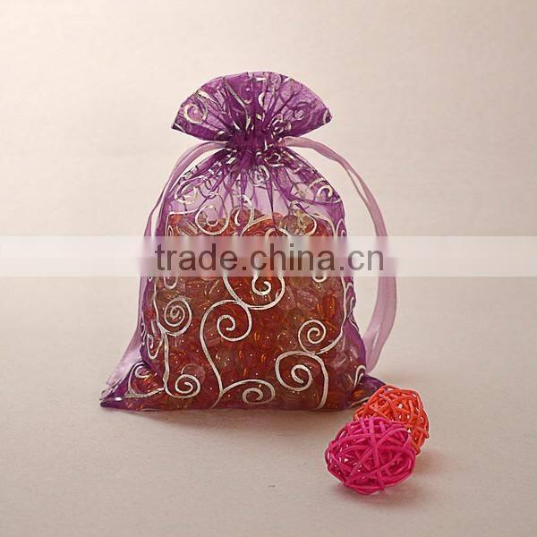 custom printed organza gift bag