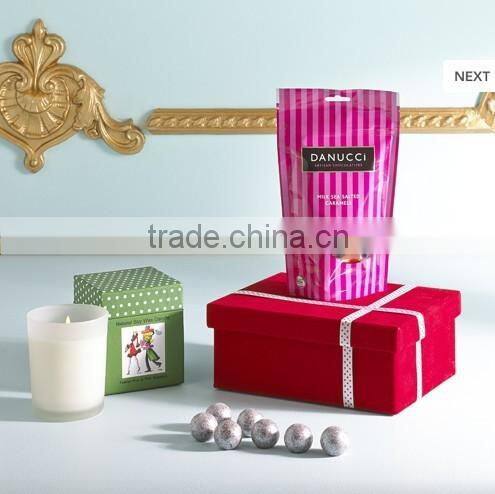 Romantic Scented Soy Wax Candle in glass jar with gift box
