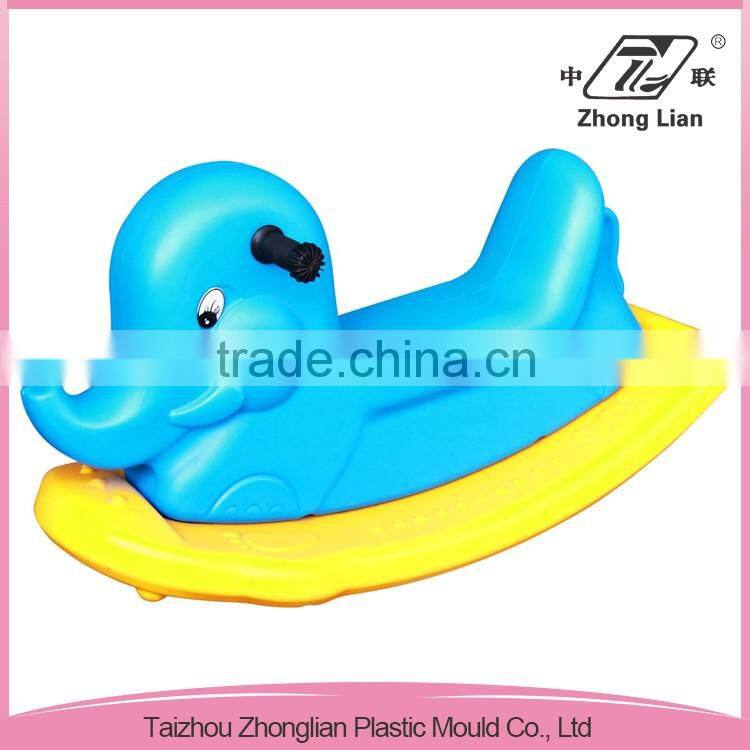 Nursery furniture PE plastic playground spring rocking horse