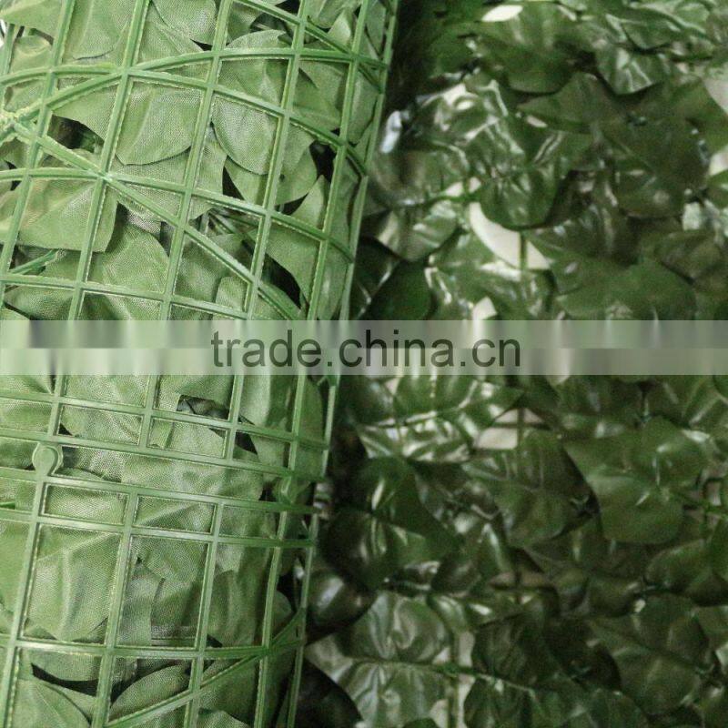 factory direct garden decoration plastic artificial leaf fence