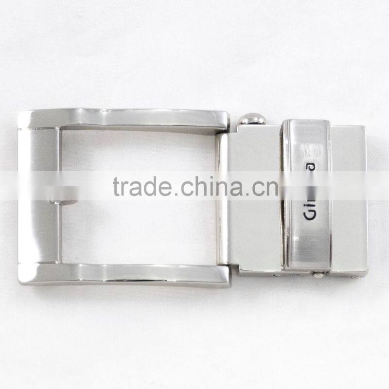 Stainless steel silver adjustable white gold quick release belt buckle