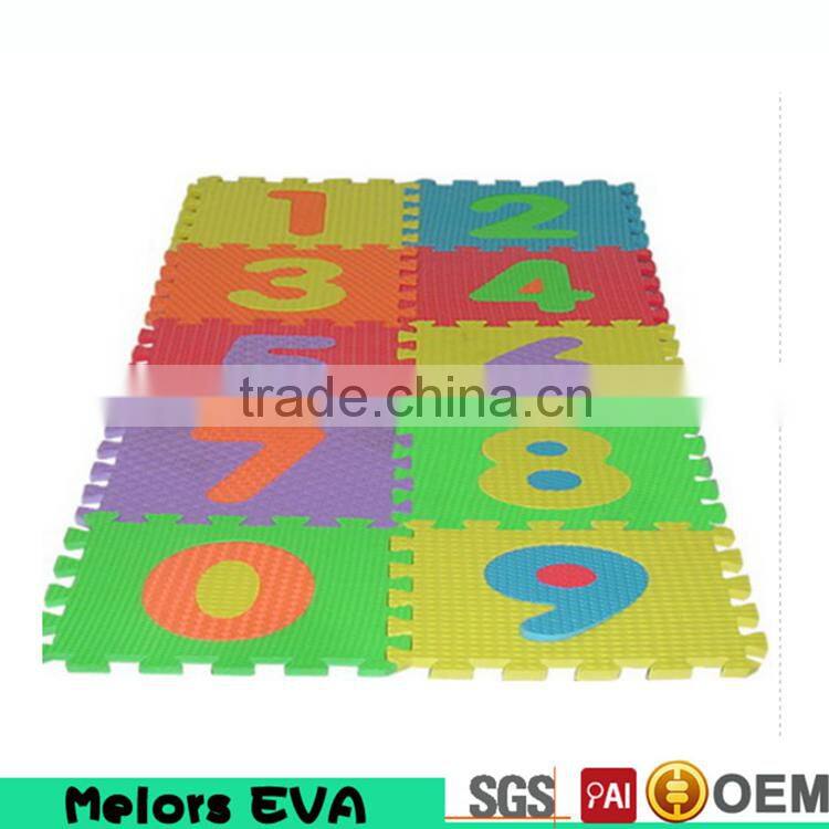 Melors Branded creative Comfortable Interlocking EVA Safety Foam Play Jigsaw Floor Mats eva foam floor game mat