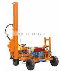 Fluid Drive Pile Driver for guardrail