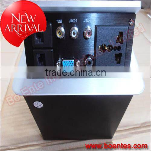 SASO Approved Conference Table Cable Management with Audio Video Solution