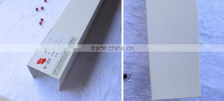 Aluminum acoustic buffle ceiling stripe