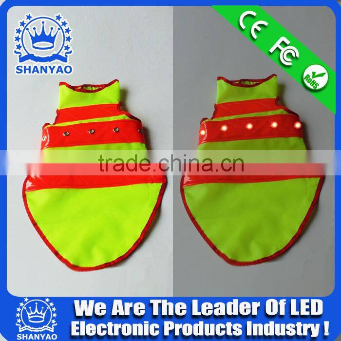 2015 Hot Selling Reflective LED Dog Vest With LED Lights