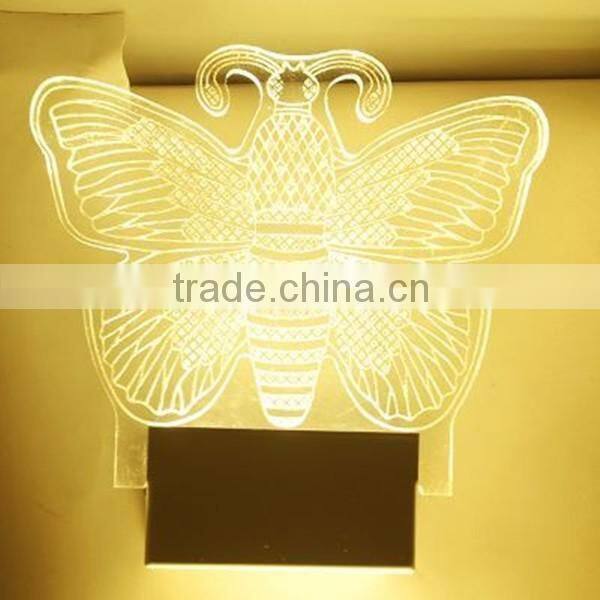 Mordern design multiple shapes customized pattern acrylic material LED lights wholesale