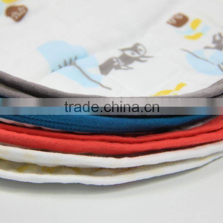 Hot selling 100% cotton muslin baby bibs and burp cloths