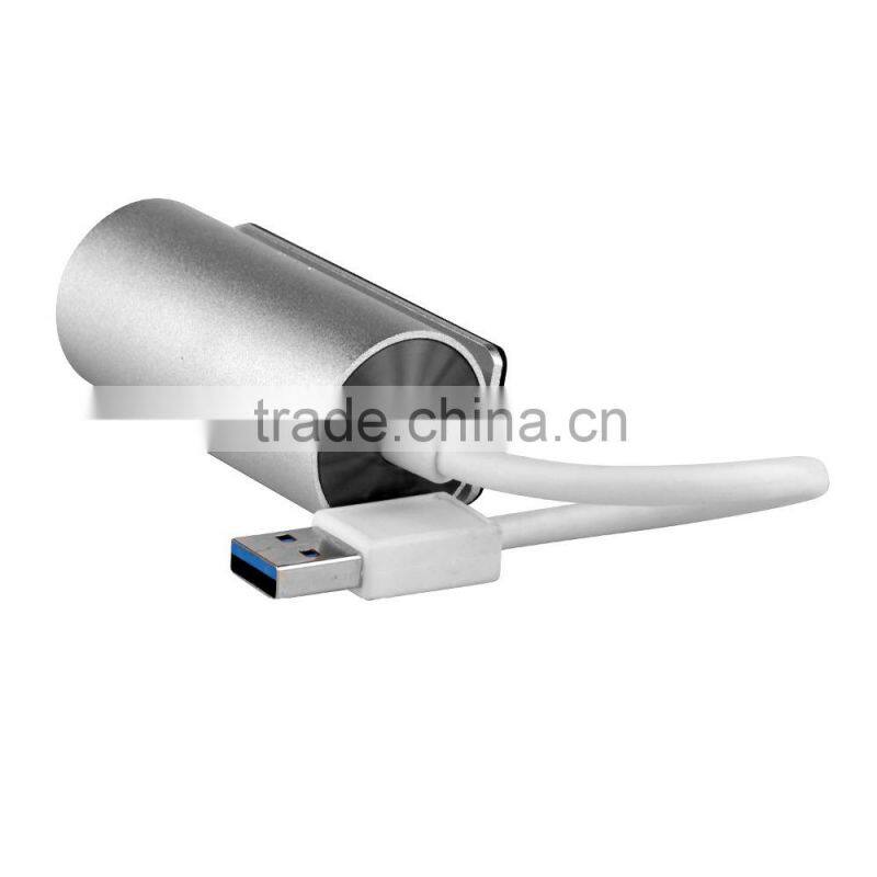 Factory Wholesale aluminum 3.0 usb hub to Gigabit Ethernet LAN Wired Network Adapter