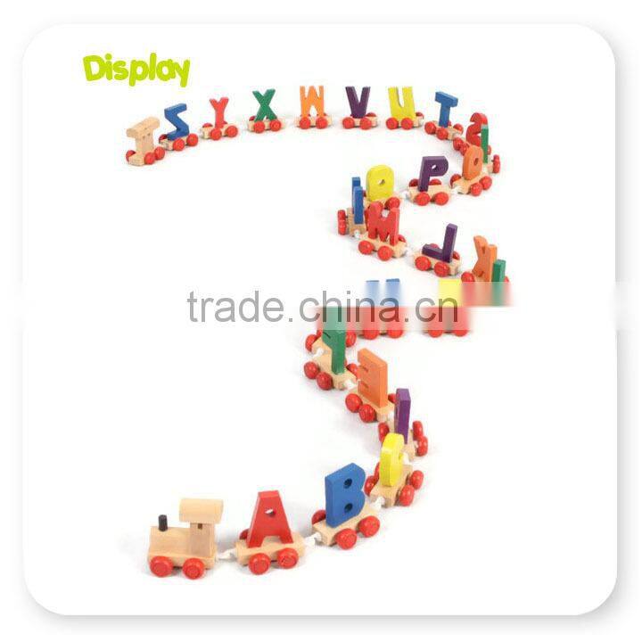 Kids Wooden Alphabet Train