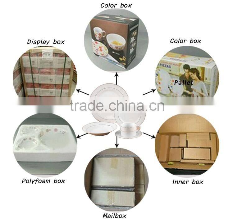 Hot sale hand painted ceramic dinner set