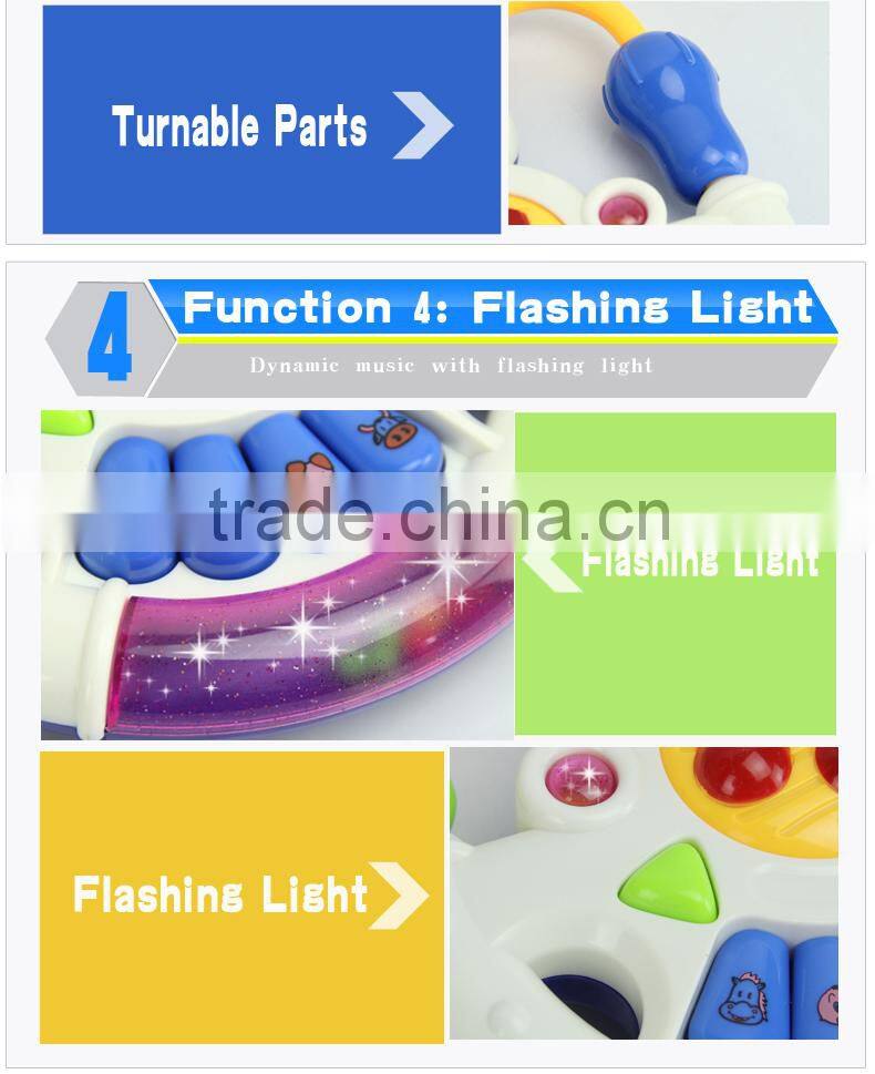 NO-4477 Musical instrument guitar toys,plastic guitar with light for kid toy