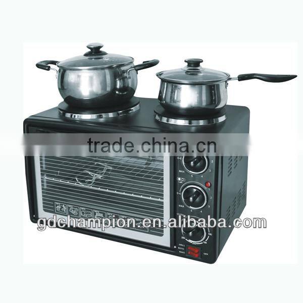 convection oven with two hot plate