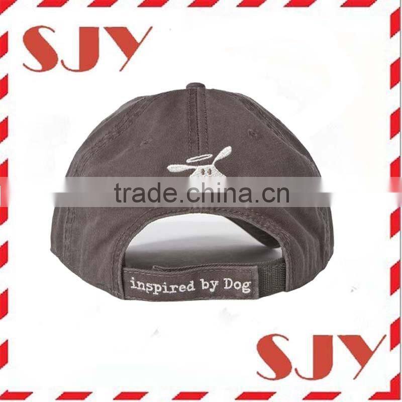 Custom 3d embroidery 6 panel distressed baseball cap
