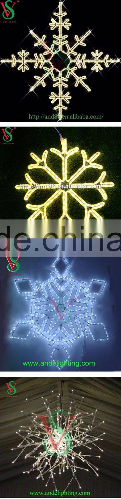 Christmas shopping center decoration led snowflake light