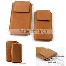 universal wallet genuine leather double phone case cover pouch bags for samsung galaxy note A J E S 1 2 3 4 5 6 7 i9220 pocket