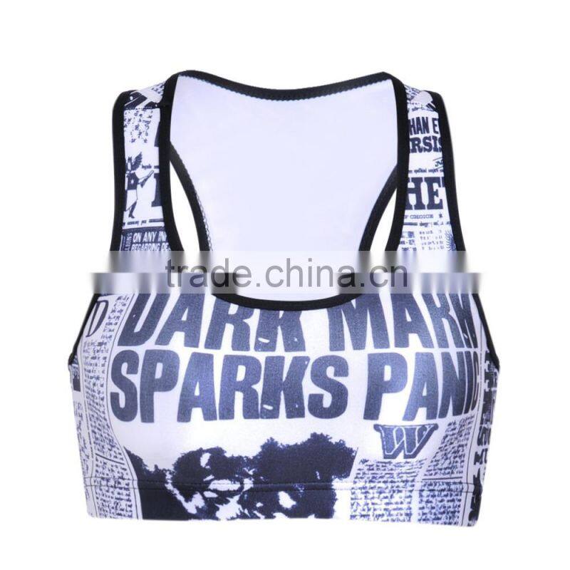 Plus Size Lady Yoga Bra Gym wear Custom Design Bra N29-74