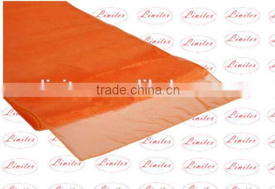 Polyester jacquard shining satin table runner, wedding banquet table runner