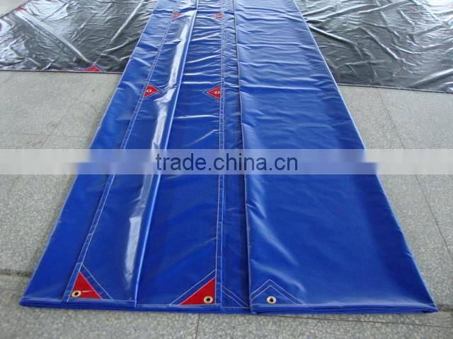 triangular-ring blue pvc cover tarpaulin