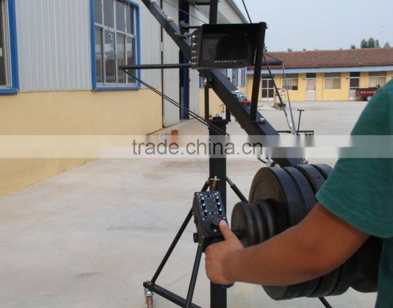 Professional motorized head 10m(33ft) octagonal crane jimmy jib video crane for sale