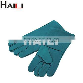 cow split Leather Double Palm Welding Gloves HL4001