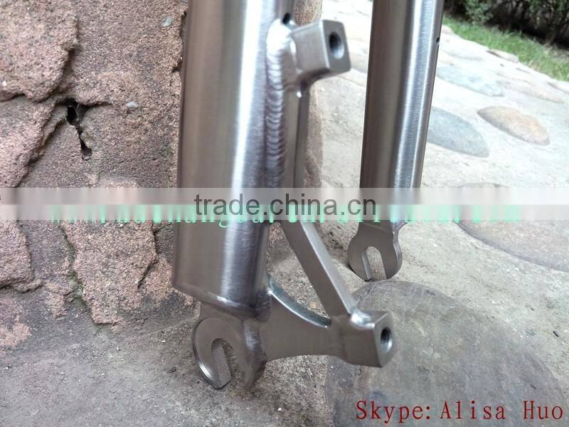 titanium cyclocross bicycle fork with post mount brake titanium road bicycle fork with post mount brake