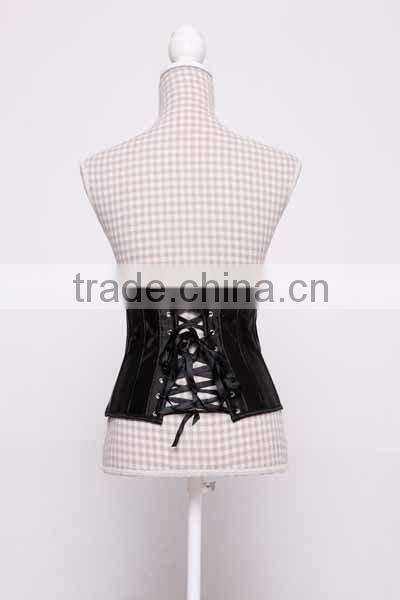 Plain Black Corset Bustier Top