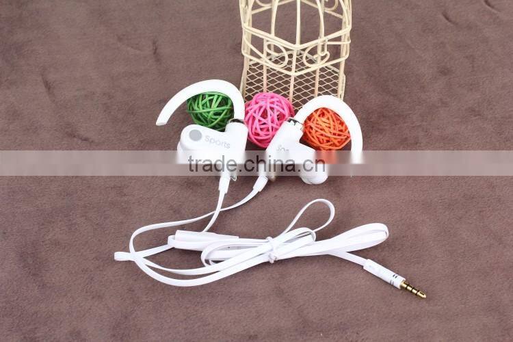 Ear-hook competitive good quality earphones Cable Wired headphone mobile WP headsets with mic