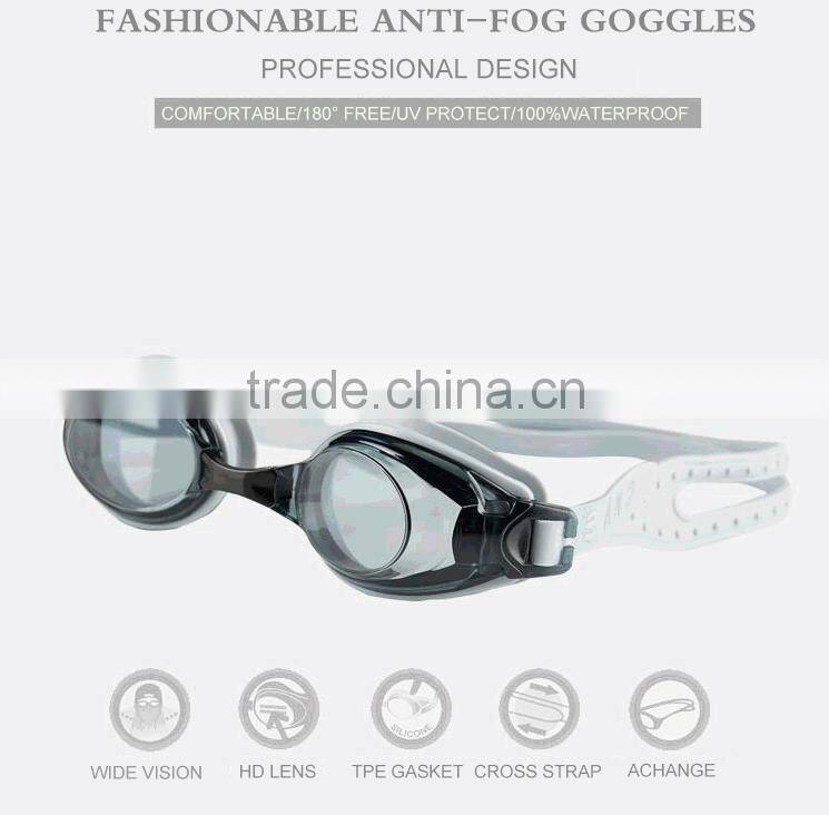 EU pro-environmental water proof swim goggle with free ear plug swim goggle