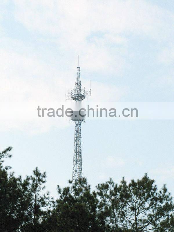 4 legged square telecom lattice angular tower