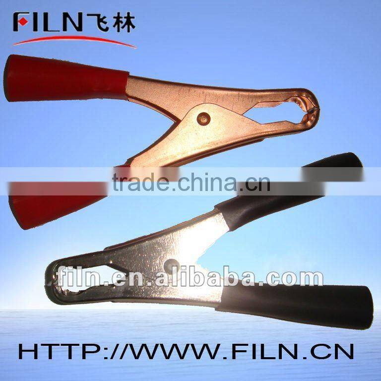 65mm insulated copper crocodile clip with cable