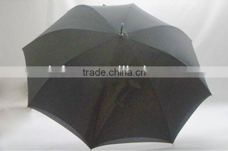 Automatic golf umbrella with thermo-transferred print and double canopies