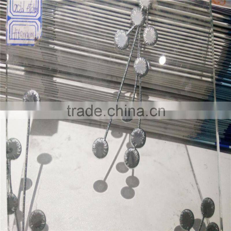 safety acid etched tempered glass price
