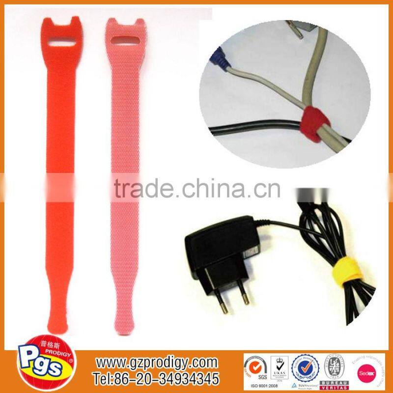 hook and loop tie adjustable cable strap custom cable tie