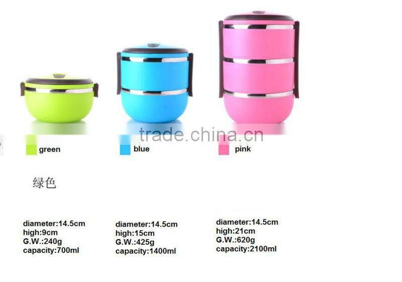 three layer lunch box