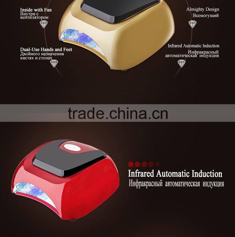 The latest nail design fashionable automatic professional 48W UV LED Lamp Nail Dryer