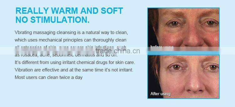 Latest technology Christmas gift vibrating rechargeable silicone beauty facial massager