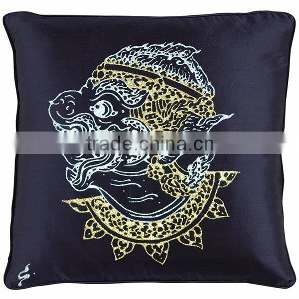 Pillow Case Cushion Covers Silk Art Fabric Painting Ramayan HANUMAN Chalisa