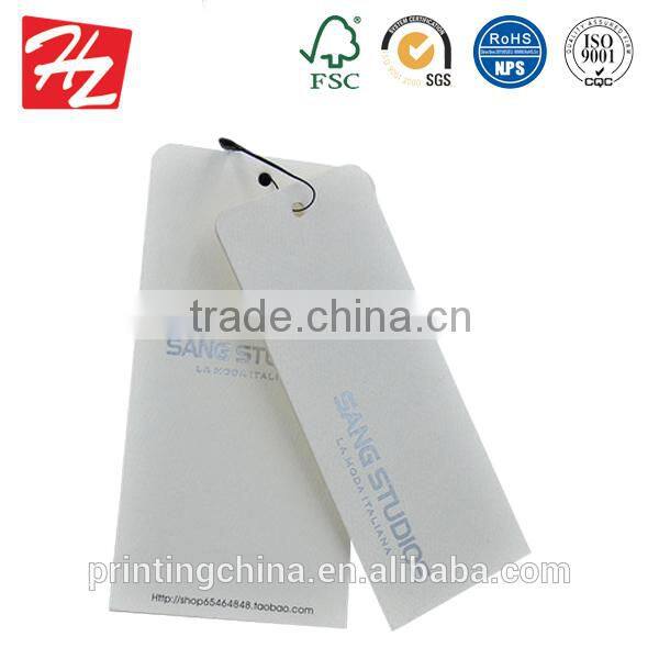 Marketable products printed logo hang tags with rope