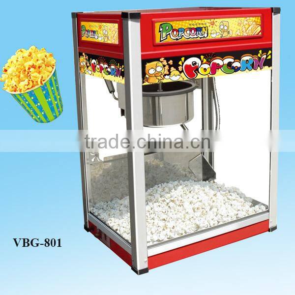 2015 best price high capacity pink popcorn machine with godd quality