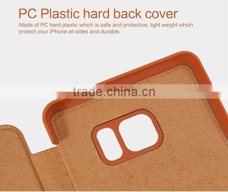 Quality Flip Leather Case For Samsung Galaxy Note7, NILLKIN Qin PU flip leather phone Case BUSINESS CARD CASE CLASSIC RESTRO