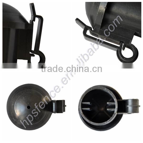 2013 China manufacturer snap'r cap'r wood post electric fence tape snap cap for electric fence